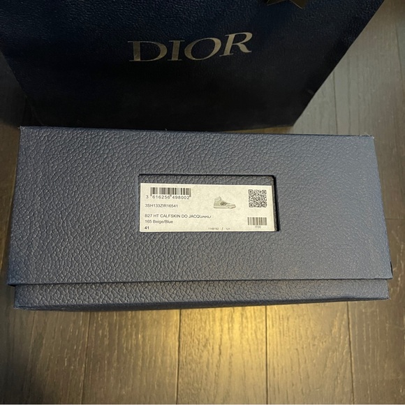 Dior blue box shopping bag full set with envelop and ribbon wrapping tissue - Picture 5 of 13